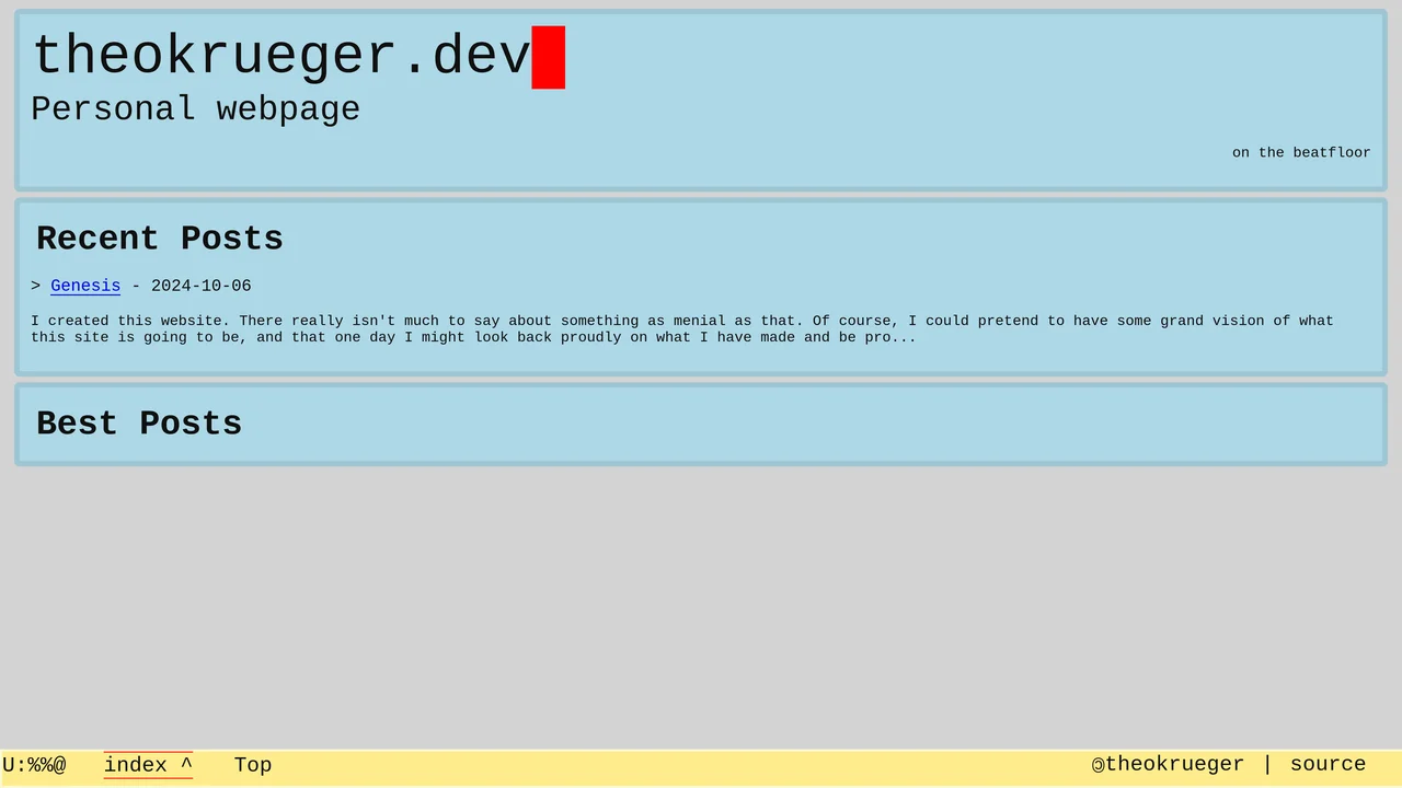 An image depicting a revision of this website in 2024. It is entirely different from the 2023 revision, with a new color scheme and unique navigation bar. The foreground is light-blue, and significant flair and polish has been generally added to the site.